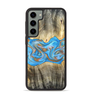 Galaxy S23 Plus Wood Phone Case - Tonja (Teal & Gold, 819811)