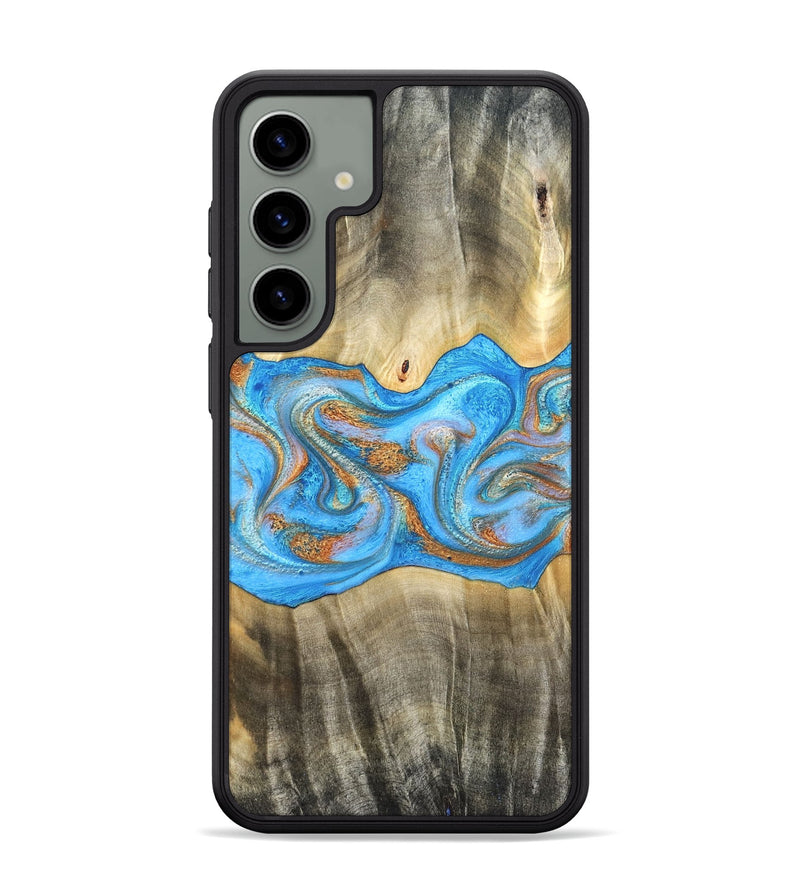 Galaxy S24 Plus Wood Phone Case - Tonja (Teal & Gold, 819811)