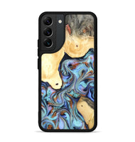 Galaxy S22 Plus Wood Phone Case - Cecily (Teal & Gold, 819812)