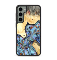 Galaxy S23 Plus Wood Phone Case - Cecily (Teal & Gold, 819812)