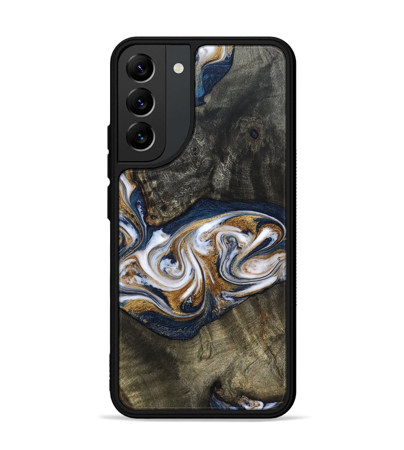 Galaxy S22 Plus Wood Phone Case - Mira (Teal & Gold, 819815)