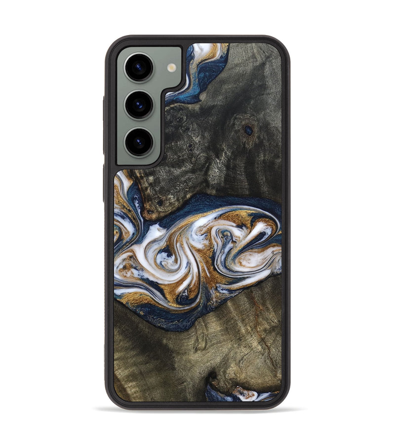 Galaxy S23 Plus Wood Phone Case - Mira (Teal & Gold, 819815)