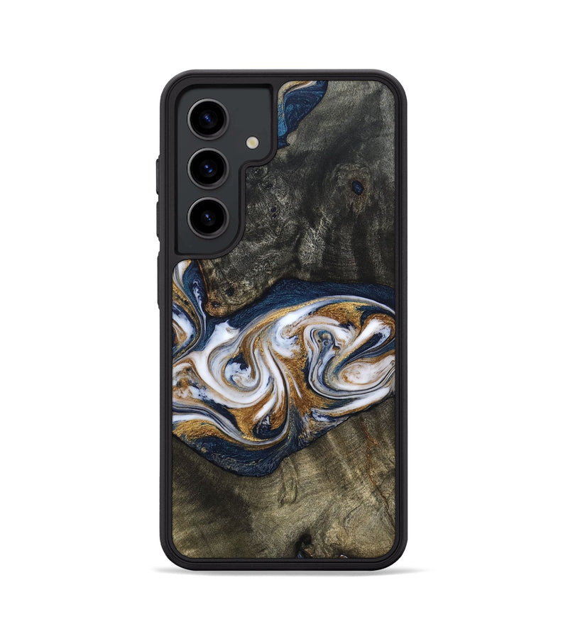 Galaxy S24 Wood Phone Case - Mira (Teal & Gold, 819815)