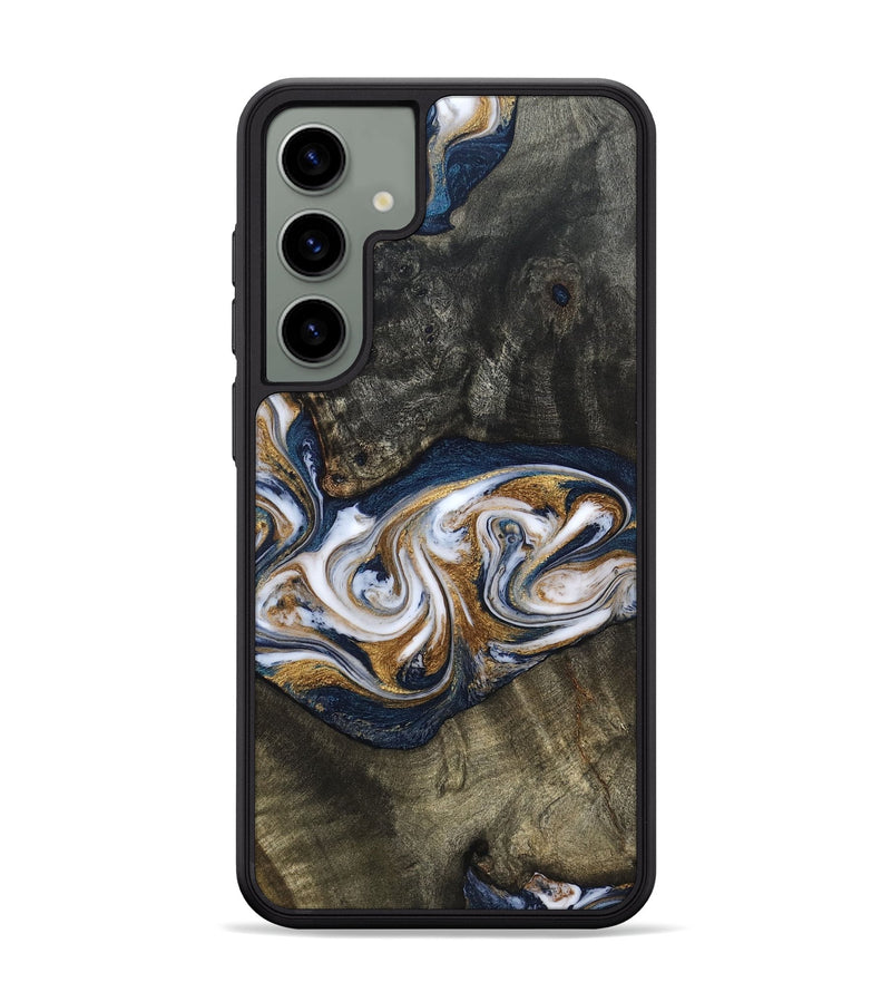 Galaxy S24 Plus Wood Phone Case - Mira (Teal & Gold, 819815)