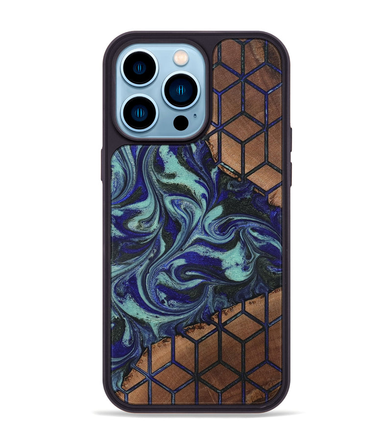 iPhone 14 Pro Max Wood Phone Case - Susanne (Pattern, 819819)