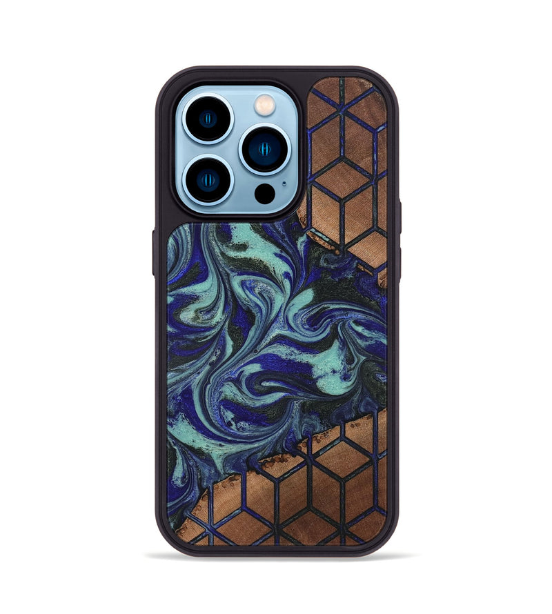 iPhone 14 Pro Wood Phone Case - Susanne (Pattern, 819819)