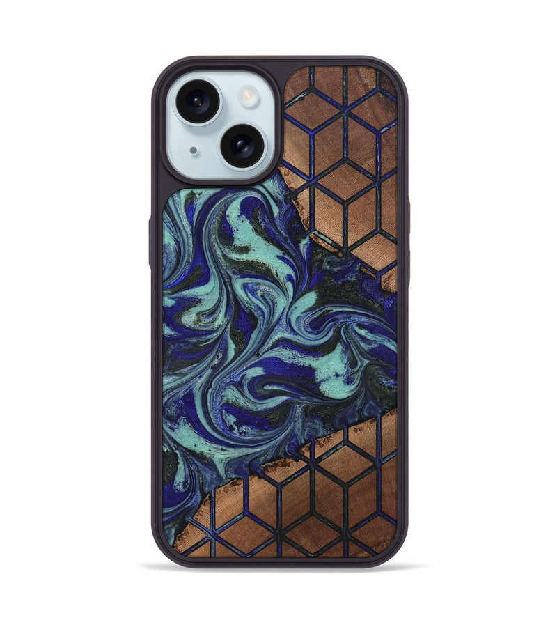 iPhone 15 Wood Phone Case - Susanne (Pattern, 819819)