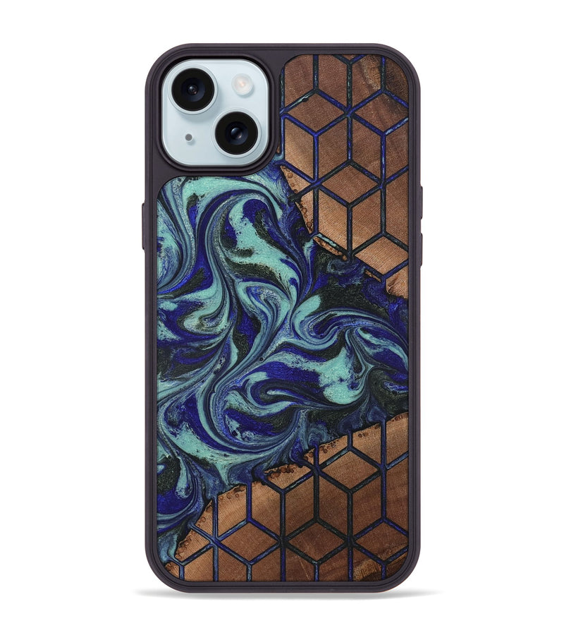 iPhone 15 Plus Wood Phone Case - Susanne (Pattern, 819819)