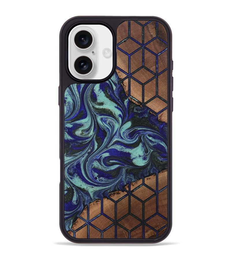 iPhone 16 Plus Wood Phone Case - Susanne (Pattern, 819819)