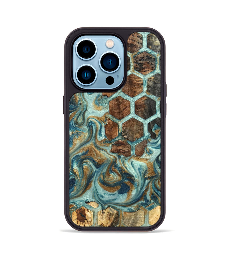 iPhone 14 Pro Wood Phone Case - Cori (Pattern, 819821)