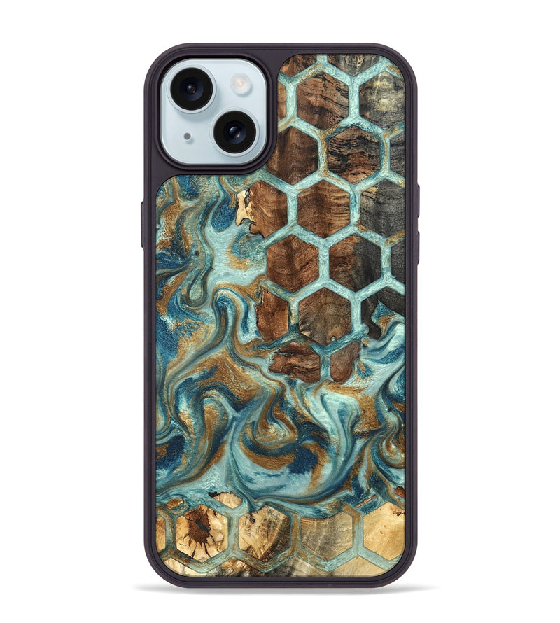 iPhone 15 Plus Wood Phone Case - Cori (Pattern, 819821)