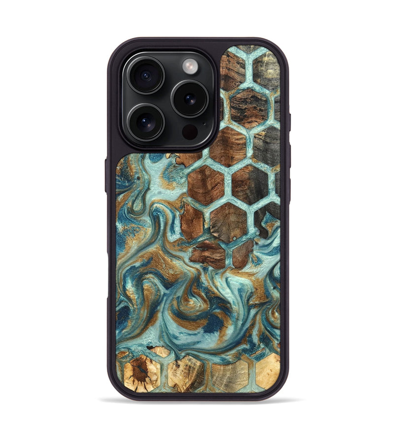 iPhone 16 Pro Wood Phone Case - Cori (Pattern, 819821)