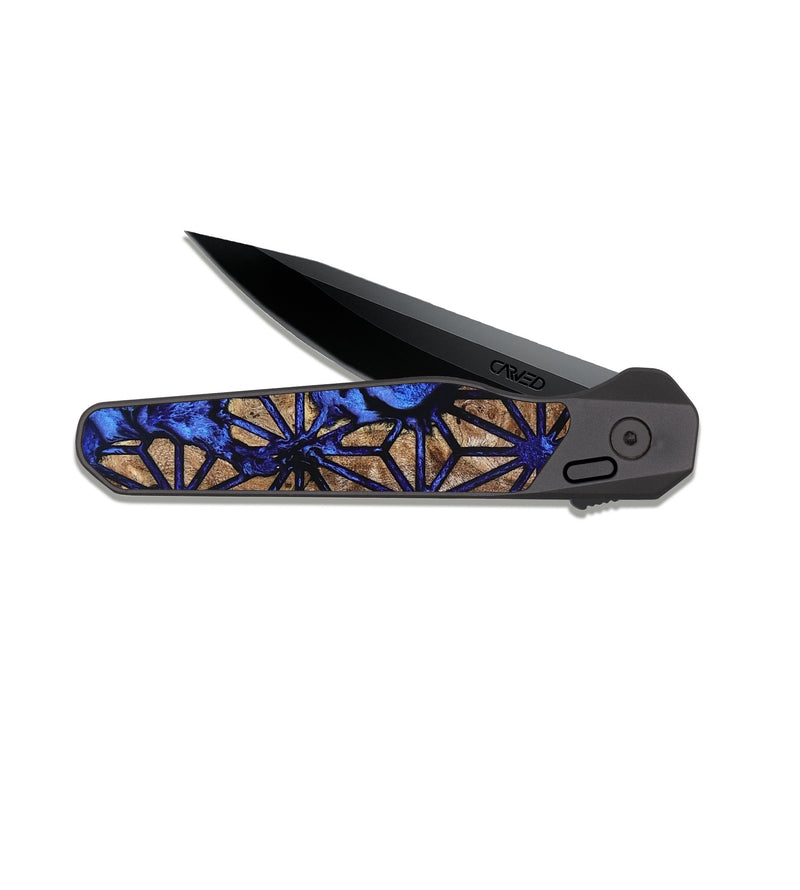 EDC Dark Slate Wood Pocket Knife - Anne (Pattern, 819822)