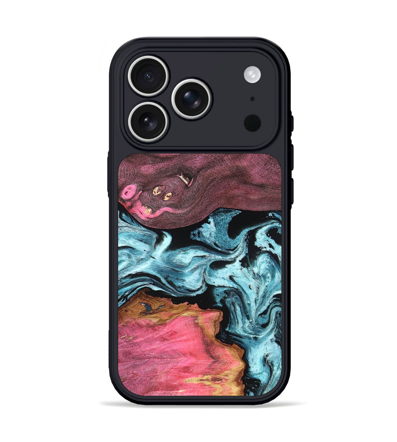 iPhone 17 Pro Wood Phone Case - Maren (Blue, 819828)