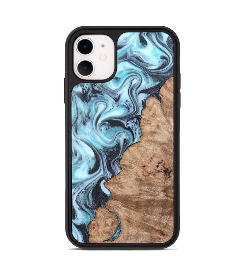 iPhone 11 Wood Phone Case - Isabel (Blue, 819829)