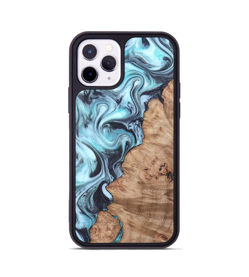 iPhone 11 Pro Wood Phone Case - Isabel (Blue, 819829)