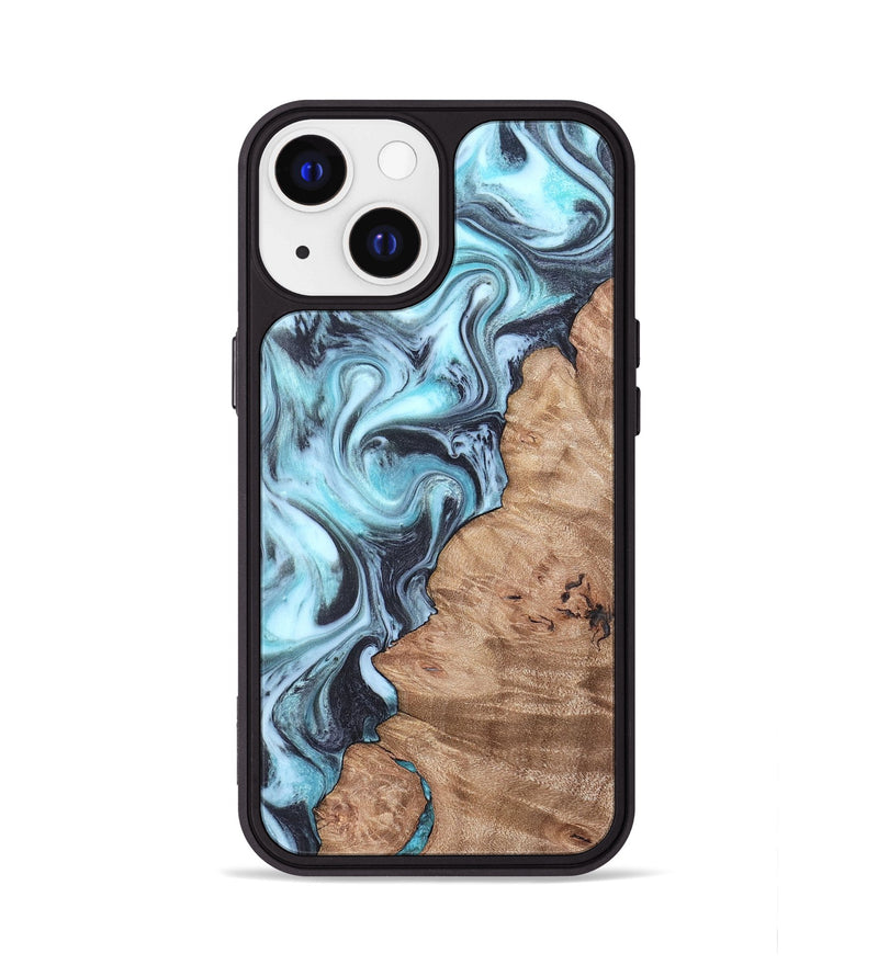 iPhone 13 Wood Phone Case - Isabel (Blue, 819829)