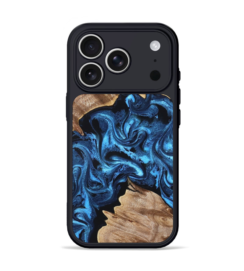 iPhone 17 Pro Wood Phone Case - Magnus (Blue, 819830)