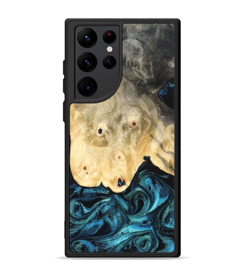 Galaxy S22 Ultra Wood Phone Case - Gillian (Blue, 819831)