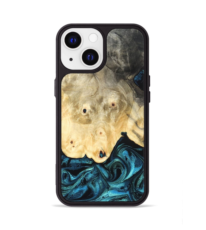iPhone 13 Wood Phone Case - Gillian (Blue, 819831)
