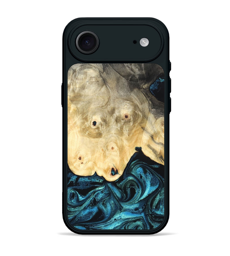 iPhone 17 Air Wood Phone Case - Gillian (Blue, 819831)