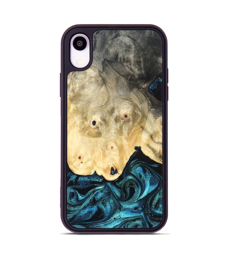iPhone Xr Wood Phone Case - Gillian (Blue, 819831)