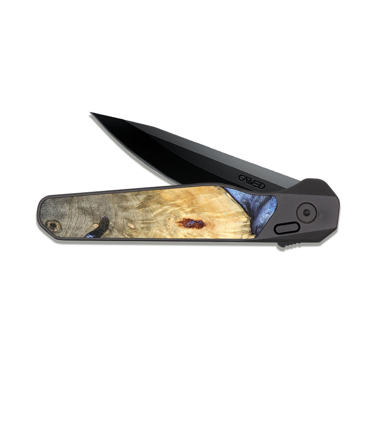 EDC Dark Slate Wood Pocket Knife - Reta (Blue, 819832)