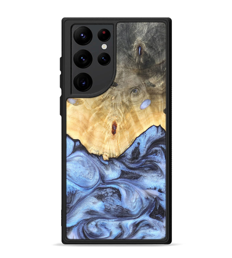 Galaxy S22 Ultra Wood Phone Case - Reta (Blue, 819832)