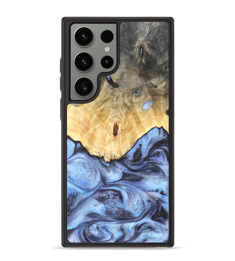 Galaxy S23 Ultra Wood Phone Case - Reta (Blue, 819832)