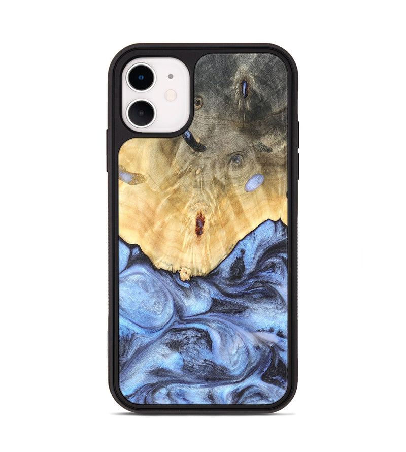 iPhone 11 Wood Phone Case - Reta (Blue, 819832)