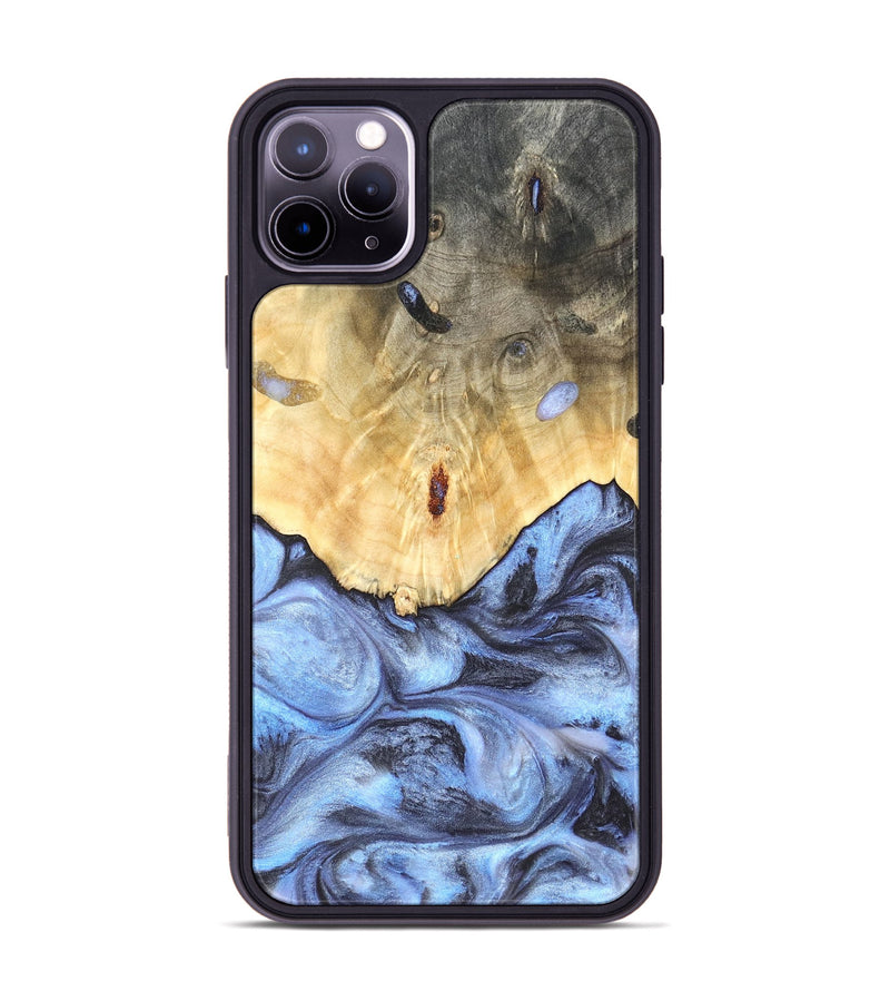 iPhone 11 Pro Max Wood Phone Case - Reta (Blue, 819832)