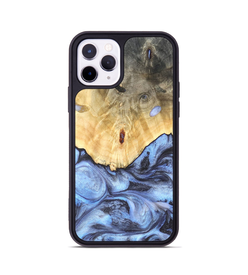 iPhone 11 Pro Wood Phone Case - Reta (Blue, 819832)