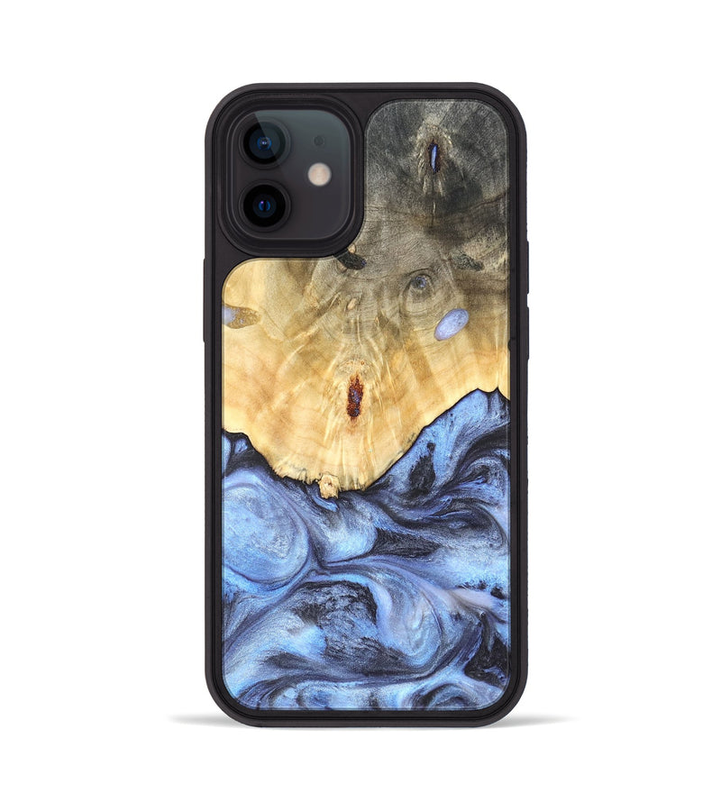 iPhone 12 Wood Phone Case - Reta (Blue, 819832)