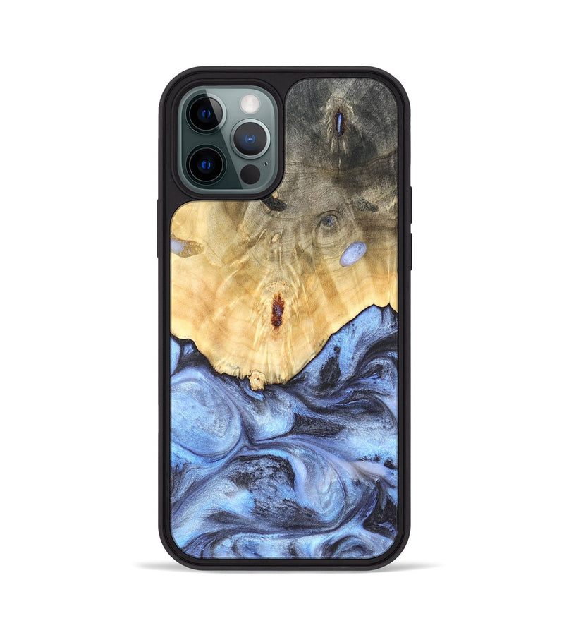 iPhone 12 Pro Wood Phone Case - Reta (Blue, 819832)