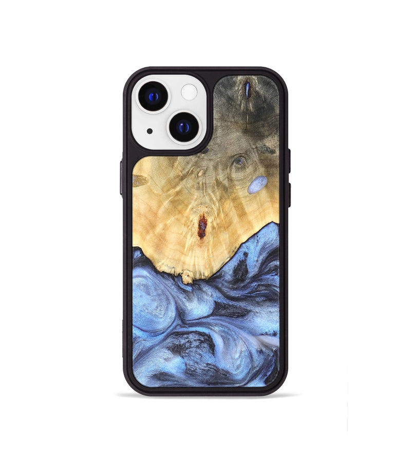 iPhone 13 mini Wood Phone Case - Reta (Blue, 819832)
