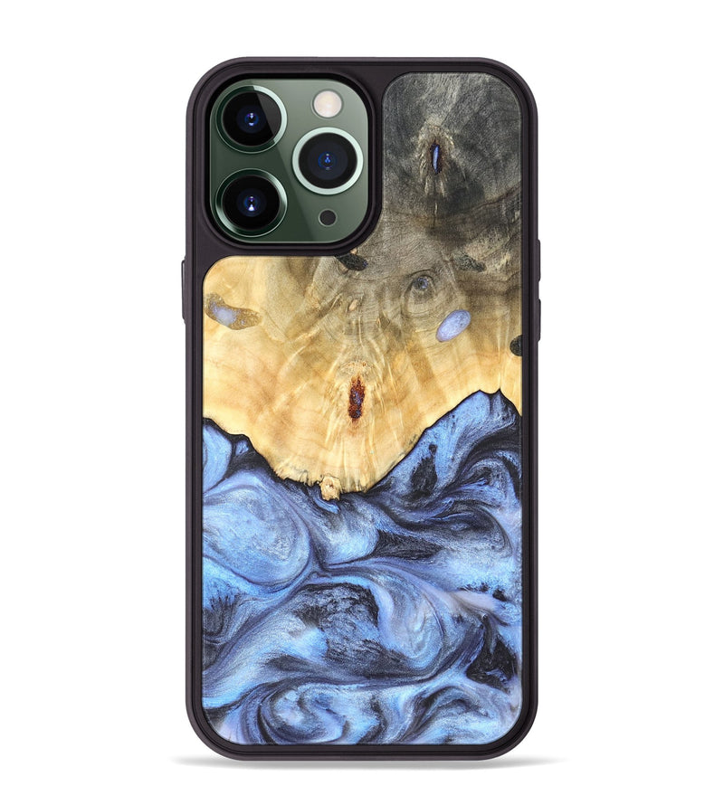 iPhone 13 Pro Max Wood Phone Case - Reta (Blue, 819832)