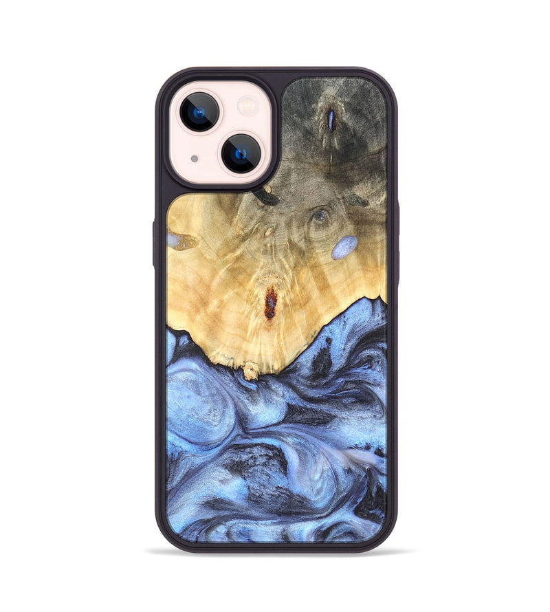 iPhone 14 Wood Phone Case - Reta (Blue, 819832)