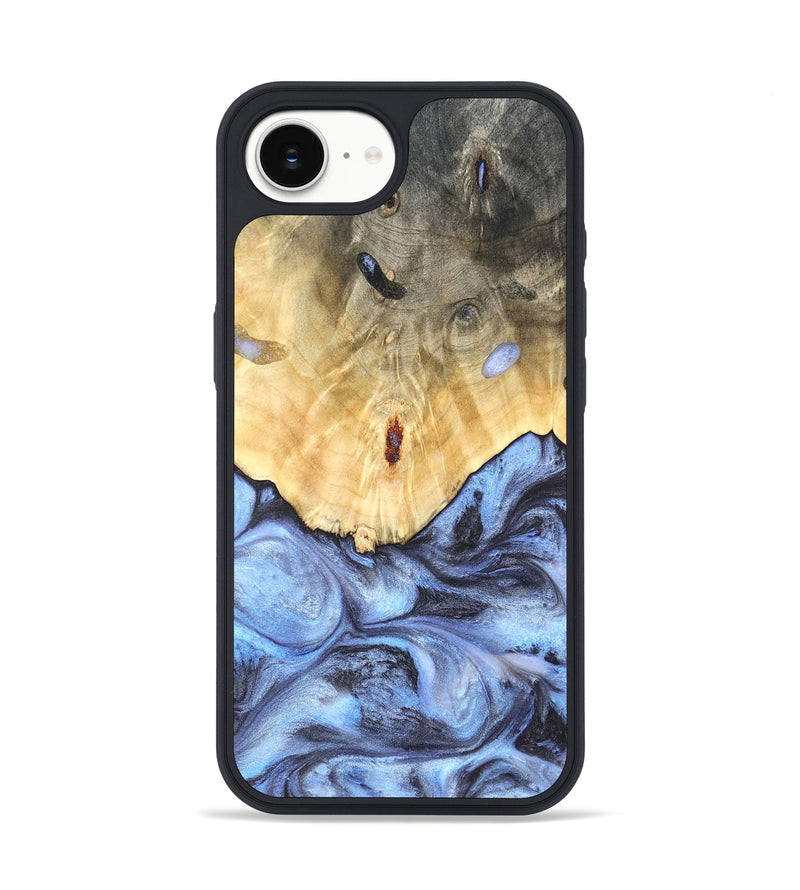 iPhone 16e Wood Phone Case - Reta (Blue, 819832)