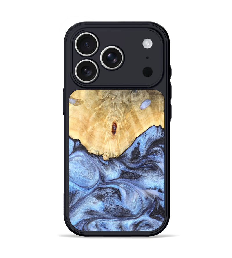 iPhone 17 Pro Wood Phone Case - Reta (Blue, 819832)