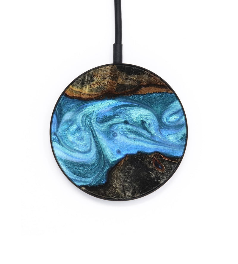 Circle Wood Wireless Charger - Gatlin (Blue, 819835)