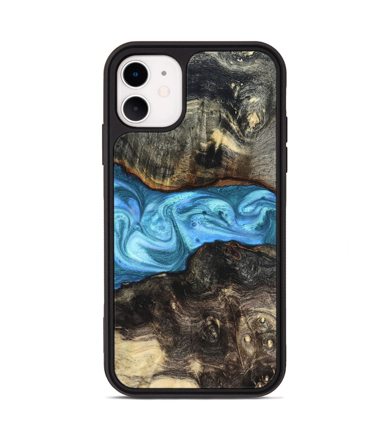 iPhone 11 Wood Phone Case - Gatlin (Blue, 819835)