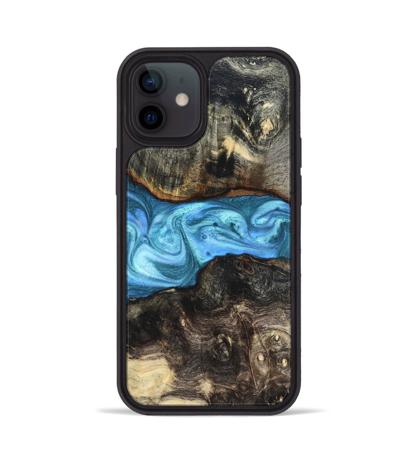 iPhone 12 Wood Phone Case - Gatlin (Blue, 819835)