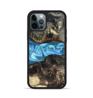 iPhone 12 Pro Wood Phone Case - Gatlin (Blue, 819835)