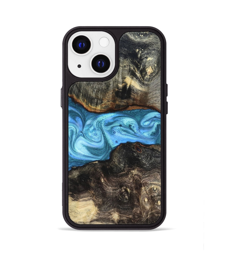 iPhone 13 Wood Phone Case - Gatlin (Blue, 819835)