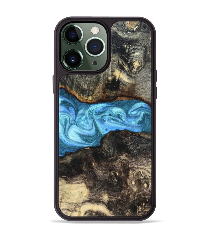 iPhone 13 Pro Max Wood Phone Case - Gatlin (Blue, 819835)