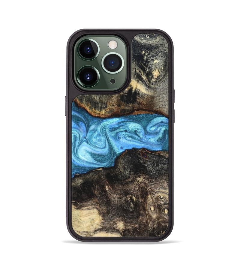 iPhone 13 Pro Wood Phone Case - Gatlin (Blue, 819835)