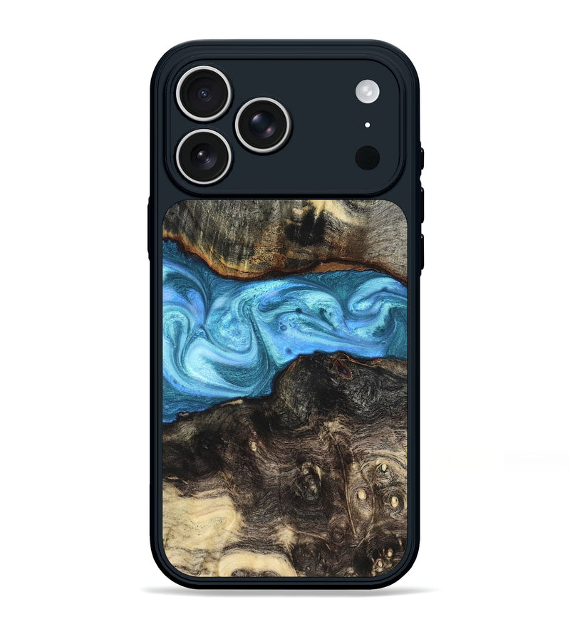 iPhone 17 Pro Max Wood Phone Case - Gatlin (Blue, 819835)