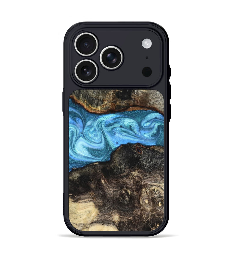 iPhone 17 Pro Wood Phone Case - Gatlin (Blue, 819835)