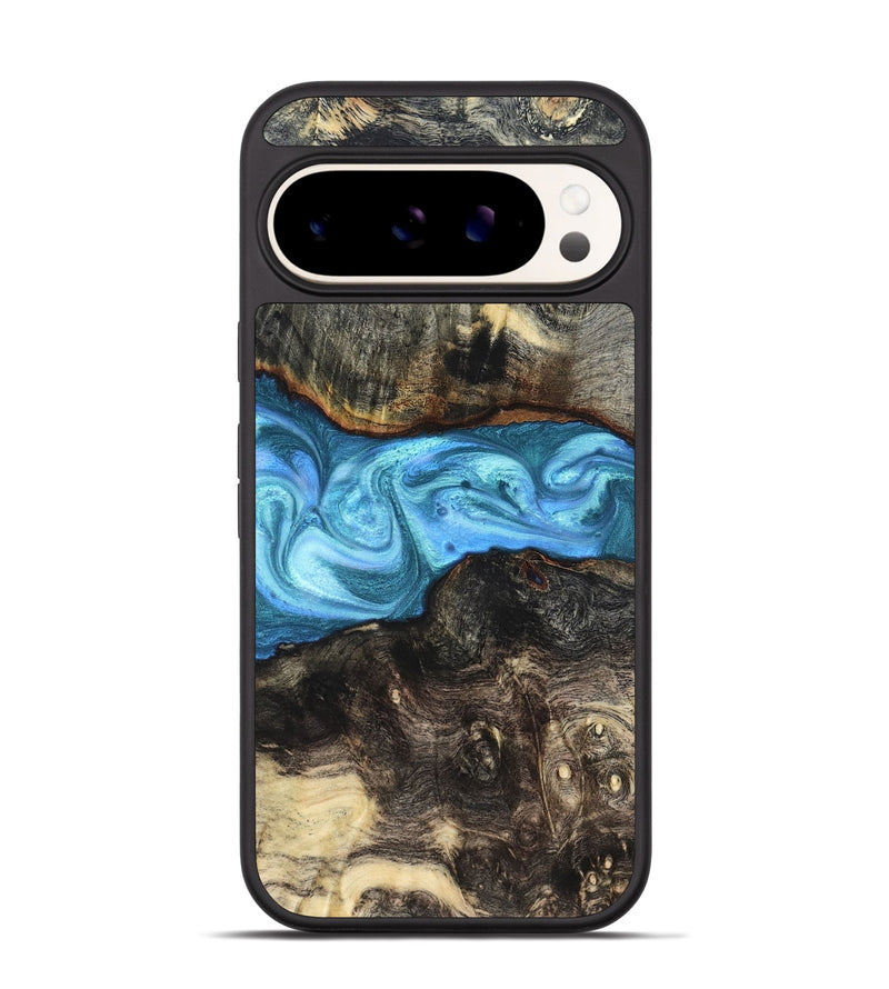 Pixel 9 Wood Phone Case - Gatlin (Blue, 819835)