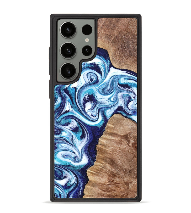 Galaxy S23 Ultra Wood Phone Case - Jiraiya (Blue, 819836)